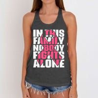 IN OCTOBER WE WEAR PINK Ribbon Leopard Pumpkin Breast Cancer Women's Knotted Racerback Tank