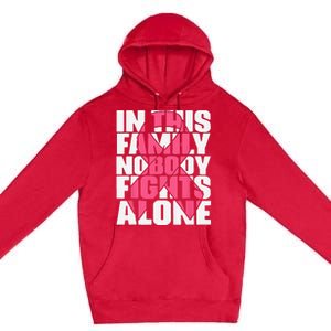 IN OCTOBER WE WEAR PINK Ribbon Leopard Pumpkin Breast Cancer Premium Pullover Hoodie