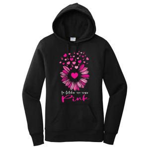 In October We Wear Pink Sunflower Breast Cancer awareness Women's Pullover Hoodie