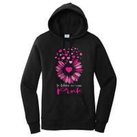 In October We Wear Pink Sunflower Breast Cancer awareness Women's Pullover Hoodie