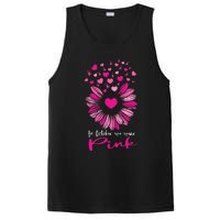 In October We Wear Pink Sunflower Breast Cancer awareness PosiCharge Competitor Tank