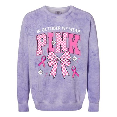 In October We Wear Gilr Retro Colorblast Crewneck Sweatshirt