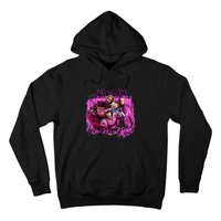 In October We Wear Pink Breast Cancer Horror Movies Hoodie