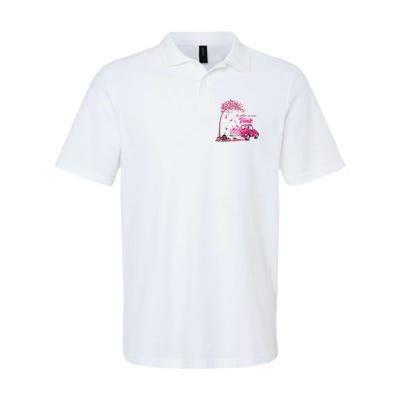 In October We Wear Pink Truck Breast Cancer Awareness Gifts Polo