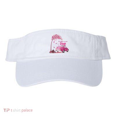 In October We Wear Pink Truck Breast Cancer Awareness Gifts Visor