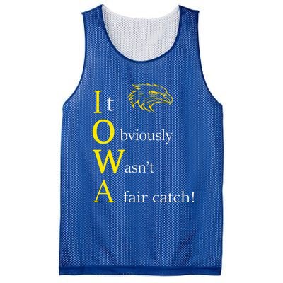 It Obviously Wasn't a Fair Catch Birding Humor Quote Mesh Reversible Basketball Jersey Tank