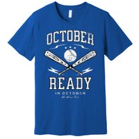 In October We Wear Red October Philadelphia Baseball Premium T-Shirt