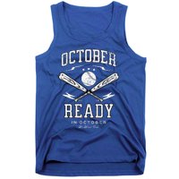 In October We Wear Red October Philadelphia Baseball Tank Top