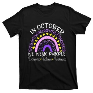 In October We Wear Purple For Domestic Violence Awareness T-Shirt