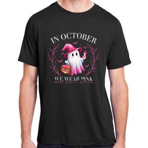 In October We Wear Ghost Witch Breast Cancer Awareness Adult ChromaSoft Performance T-Shirt