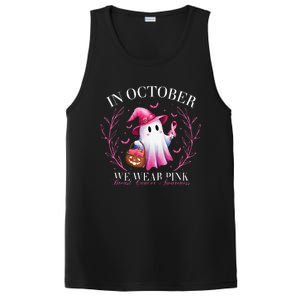 In October We Wear Ghost Witch Breast Cancer Awareness PosiCharge Competitor Tank