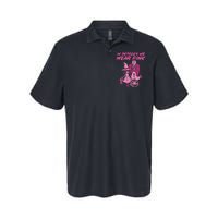 In October We Wear Pink Witch Ghost Breast Cancer Awareness Softstyle Adult Sport Polo