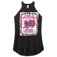 In October We Wear Pink And Watch Football Breast Cancer Women’s Perfect Tri Rocker Tank