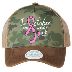 In October We Wear Pink Breast Cancer Awareness Month Legacy Tie Dye Trucker Hat