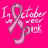 In October We Wear Pink Breast Cancer Awareness Month Premium T-Shirt