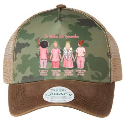 In October We Remember Those Who Fought And Won Legacy Tie Dye Trucker Hat