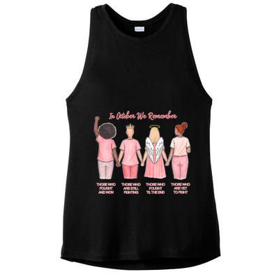 In October We Remember Those Who Fought And Won Ladies PosiCharge Tri-Blend Wicking Tank