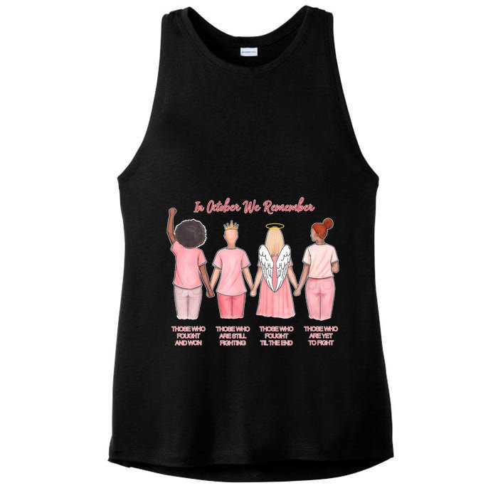In October We Remember Those Who Fought And Won Ladies PosiCharge Tri-Blend Wicking Tank