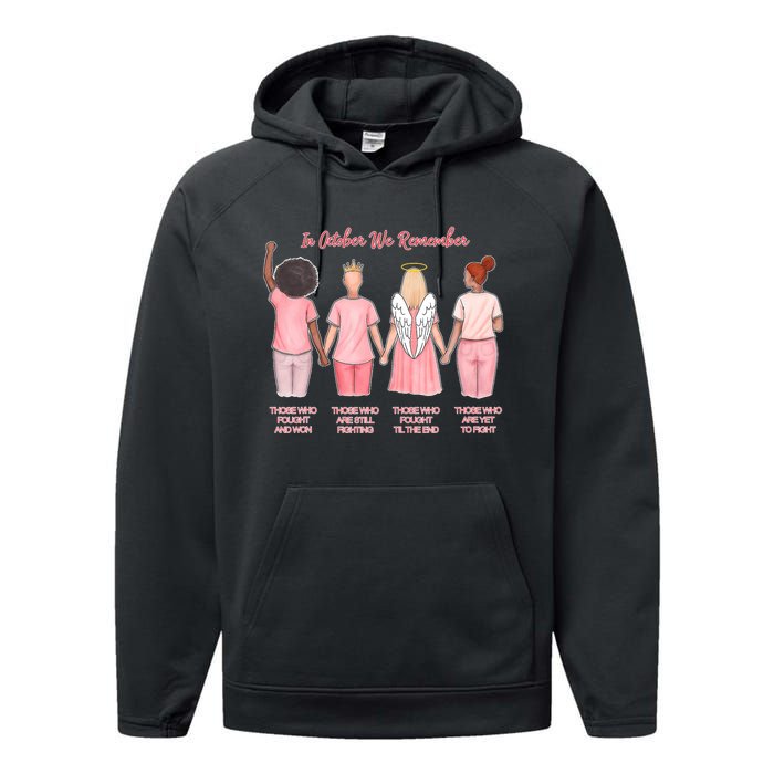 In October We Remember Those Who Fought And Won Performance Fleece Hoodie