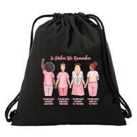 In October We Remember Those Who Fought And Won Drawstring Bag