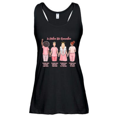 In October We Remember Those Who Fought And Won Ladies Essential Flowy Tank