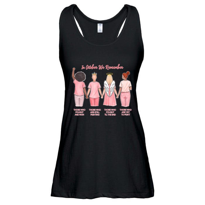 In October We Remember Those Who Fought And Won Ladies Essential Flowy Tank
