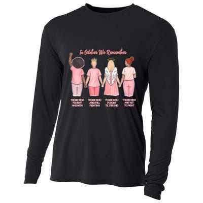 In October We Remember Those Who Fought And Won Cooling Performance Long Sleeve Crew