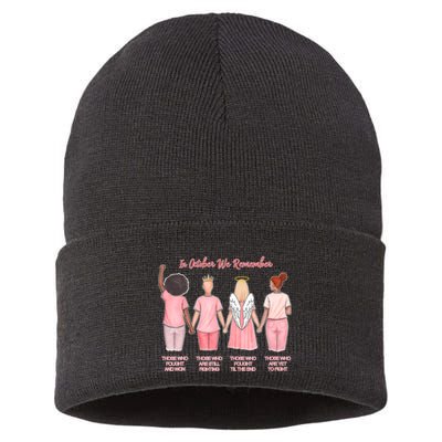 In October We Remember Those Who Fought And Won Sustainable Knit Beanie