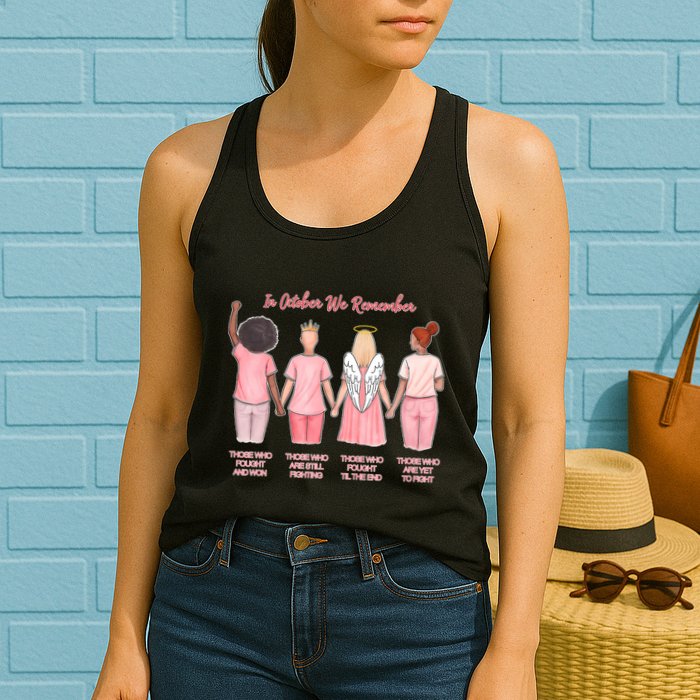 In October We Remember Those Who Fought And Won Womens Tank Top