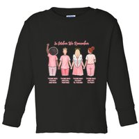 In October We Remember Those Who Fought And Won Toddler Long Sleeve Shirt
