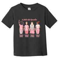 In October We Remember Those Who Fought And Won Toddler T-Shirt