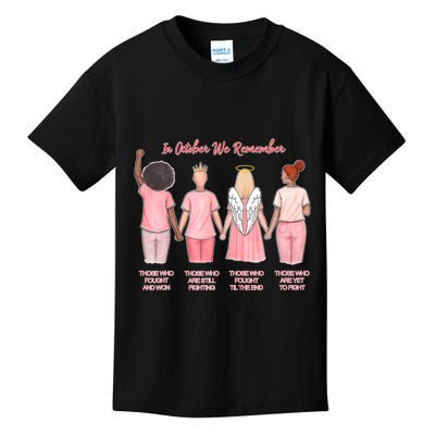 In October We Remember Those Who Fought And Won Kids T-Shirt