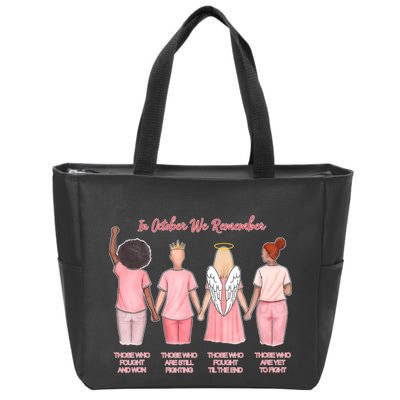 In October We Remember Those Who Fought And Won Zip Tote Bag