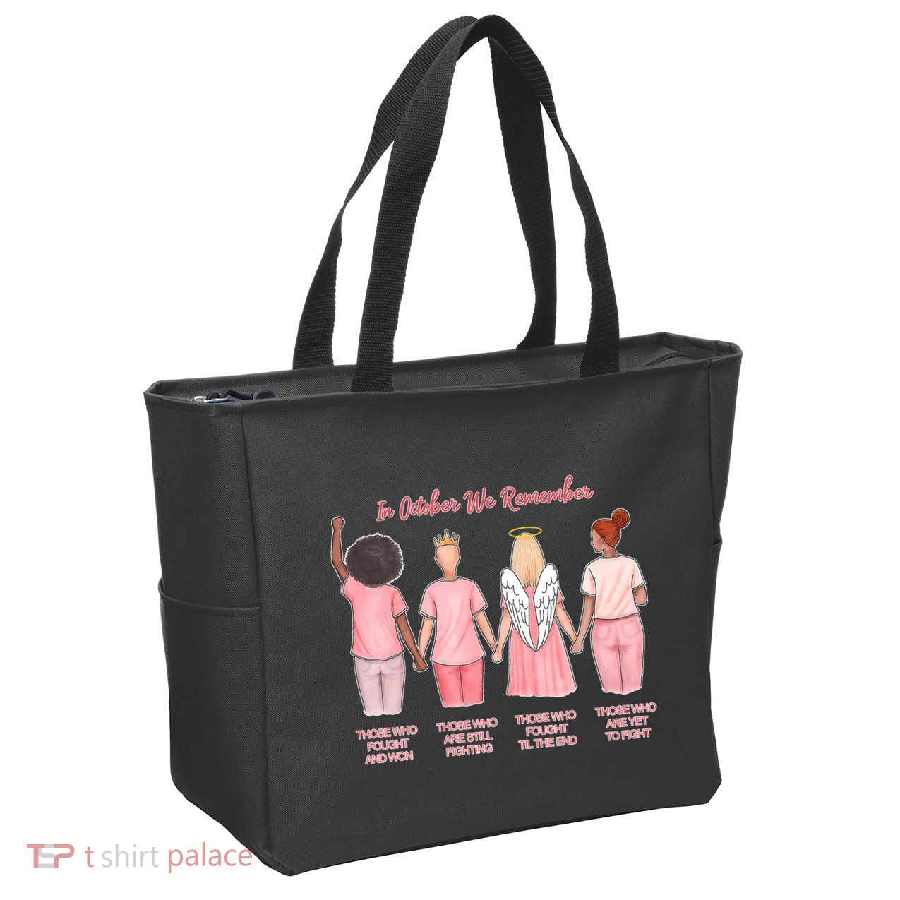 In October We Remember Those Who Fought And Won Zip Tote Bag