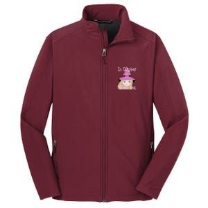 In October We Wear Pink Halloween Witch Breast Cancer Ribbon Core Soft Shell Jacket