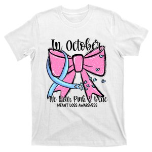 In October We Wear Blue Pregnancy Infant Loss Awareness T-Shirt