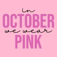 In October We Wear Pink Breast Cancer Awareness Kids T-Shirt