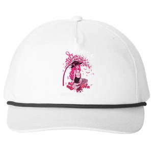 In October We Wear Pink Halloween Witch Breast Cancer Snapback Five-Panel Rope Hat