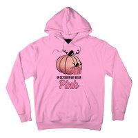 In October We Wear Pink Breast Cancer Pumpkin Hoodie