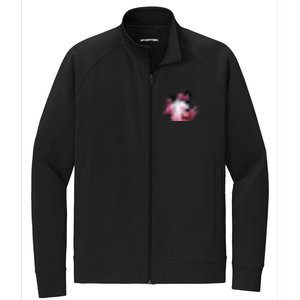 In October We Wear Pink Ghost Trick Or Treat Breast Cancer Front And Back Stretch Full-Zip Cadet Jacket