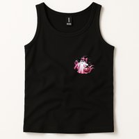 In October We Wear Pink Ghost Trick Or Treat Breast Cancer Front And Back Tank Top