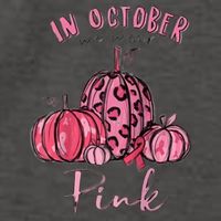 In October We Wear Pink Vector Backpack