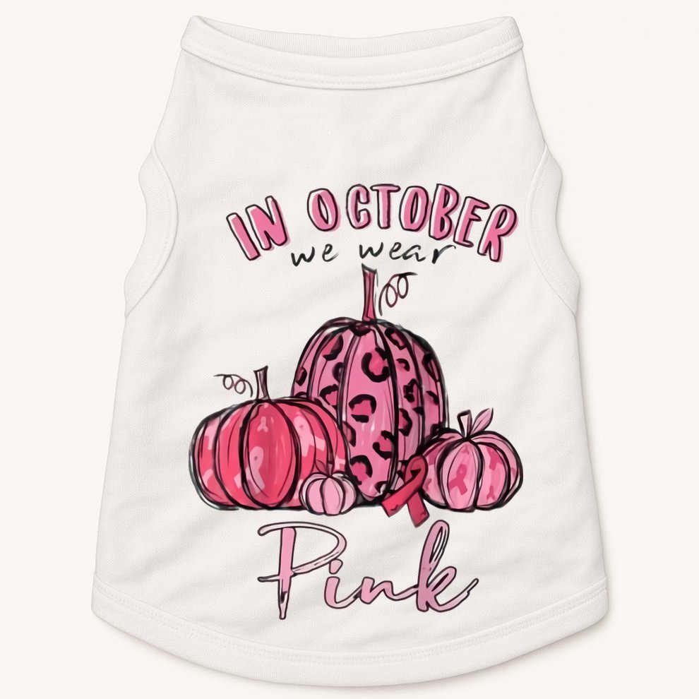 In October We Wear Pink Doggie Tank