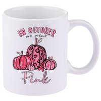 In October We Wear Pink 11oz C Handle Ceramic Mug
