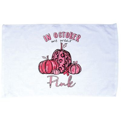 In October We Wear Pink Microfiber Hand Towel