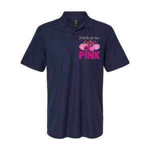 In October We Wear Pink Ribbon Leopard Pumpkin Breast Cancer Softstyle Adult Sport Polo