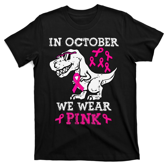 In October We Wear P.Ink Breast Cancer Awareness Gift T-Shirt