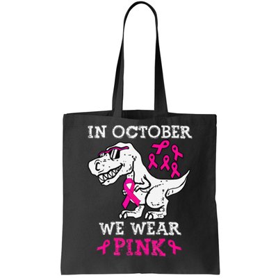 In October We Wear P.Ink Breast Cancer Awareness Gift Tote Bag