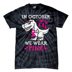 In October We Wear P.Ink Breast Cancer Awareness Gift Tie-Dye T-Shirt