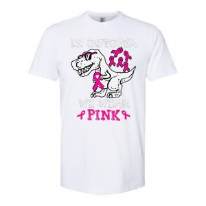 In October We Wear P.Ink Breast Cancer Awareness Gift Softstyle CVC T-Shirt